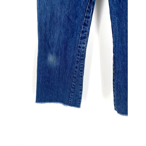 Re/Done Original Wide Leg Crop Jeans - Picture 4 of 7